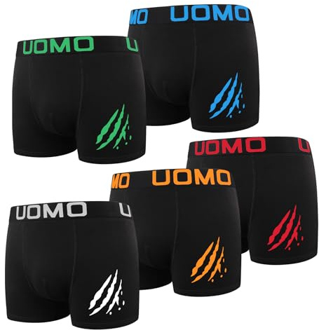 L&K 10-pack herr retroshorts, boxershorts, bomull, svarta, mångfärgade underkläder, 1116
