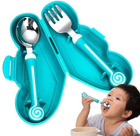 Bambino | Ergonomico con Scatola di Immagazzinaggio,Attrezzatura e Nutrizione Per Bambini Per L'addestramento Mangiare E Ragazzi Ragazze Per L'asilo a casa Giornaliero