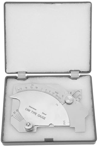 Hyuduo Calibro di Saldatura MG-8 in Acciaio Robusto per Saldature a Ponte con Strumento di Misura, Ispezione e Righello Professionale