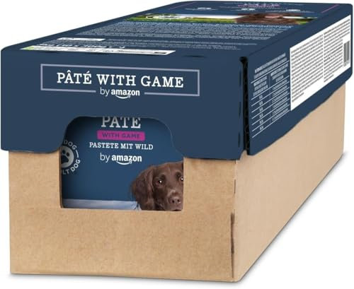 by Amazon Hundefutter, nass, Pastete mit Wild, 300 g, 10 Stück