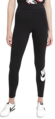 Nike Damen W Nsw Essntl Lggng Futura Hr Leggings, Black/White, M EU