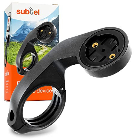subtel Fahrradhalterung – Lenkerhalter für Navi, GPS & Fahrradcomputer – kompatibel mit Garmin Edge 1040, 1030, 1000, 830, 820, 800, 530, 520, 500 – für Lenker Ø 25mm a 35mm – Schwarz