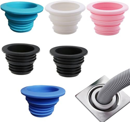GHPKOTW 6 Piezas De Drenaje De La Manguera De La Junta Del Tubo, Adaptador De Desagüe De La Lavadora,La Junta De Sifón De Desagüe Del Fregadero Para Lavadora Baño Cocina Para Mangueras 33-43Mm