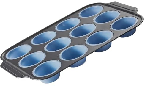 Muffinsplåt 12 Hål Silikon Nonstick Portabel Lättanvänd Muffinsplåt Bakform