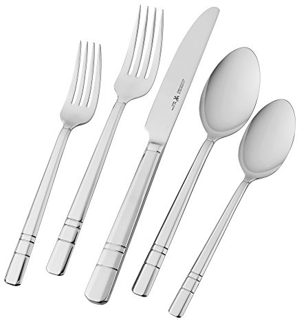 Henckels Madison Square 65-Pc Flatware Set, 18/10 Stainless Steel