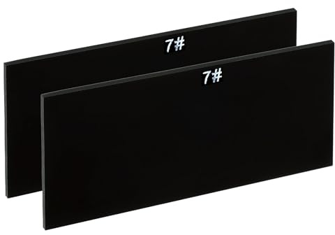 PATIKIL Welding Len Shade 7 Glass 4-1/4x 2, 2 Pack Hardened Glass Black Darkening Filter Plates Covers Replacement for Weld Helmet Hood