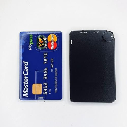 Registratore Vocale Digitale Ultra Slim 4mm - Serie Professionale per Catturare Riunioni, Lezioni e Memo Vocali - 32GB di Memoria, Microchip DPS 150 ore con Attivazione Vocale