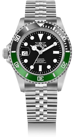 Invicta Pro Diver 43980 Orologio da Uomo - Impermeabile - Analogico - Movimento Automatico - acciaio inossidabile con quadrante nero - 42mm
