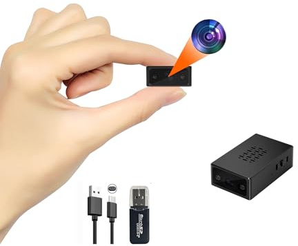 STWTVT Mini-Heim überwachungskamera – HD 1080P-Niñera-/Bürokamera Kein WiFi – Sicherheitskamera mit Bewegungserkennung, Gravitationssensor und Nachtsichtfunktion.