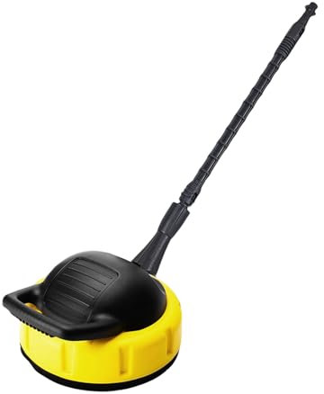 Cepillo de Lavado eléctrico – Limpiador de Superficies de Limpieza a presión, Cepillo de Lavado a presión para terrazas, Limpiador Giratorio de Superficie Plana, Tubo de depreciación de