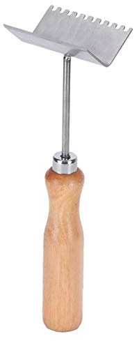 Jeffergarden Pala de Apicultura, Herramienta de Acero Inoxidable para Raspar Cera, Extractor de Abejas Eficiente para Apicultores, Ideal para Mantenimiento y Limpieza de Colmenas