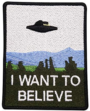 Finally Home UFO Aliens Iron-on Patch, 1 Round Patch, Cloth Applique Patch - Fabric Applique Patch, DIY Craft, Great Gift Idea, Easy to Apply