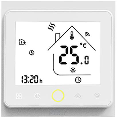 MOES ZigBee Thermostat, Smart Wireless Electric Underfloor Heating Thermostat, 16A, Smart Life Tuya App Compatible with Alexa Google, Requires Tuya ZigBee Hub