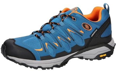 Brütting Unisex Expedition Cross Country Running Shoe, Petrol/Schwarz/Orange, 2 UK