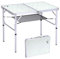 Sportneer Klappbarer Campingtisch, höhenverstellbar, Kleiner Klapptisch, tragbare Campingtische (59,9 cm L x 39,9 cm B (2 Höhen)) mit Netzschicht für Outdoor