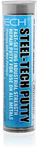 BITS4REASONS-NEW FORMULA E-TECH STEEL-TECH PUTTY DRINKING WATER SAFE (FAST-SETTING INDUSTRIAL STRENGTH REPAIR PUTTY, CERTIFIED USE ON DOMESTIC WATER SUPPLY REPAIRS) METALS INCLUDING COPPER & PLASTICS