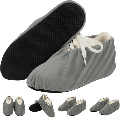 Mewtush 2 Pairs Washable Overshoes Waterproof Shoe Covers Non-slip Reusable Shoe, Couvre Chaussure Imperméable Souple, Couvre-Chaussures Antiglisse Pour Maison, Bureau, Nettoyage,Paires Unisexe