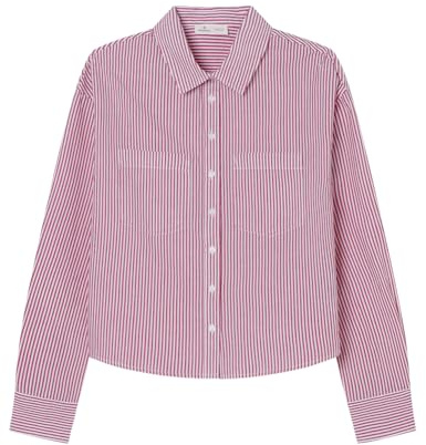 SPRINGFIELD Nueva Camisa De Estructura con Bordado De Árboles, Rojo, 42