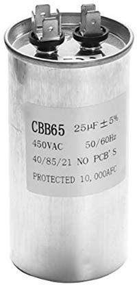 LaDicha 15-50uF Motorkondensator CBB65 450VAC Klimakompressor Start Kondensator - C(25uF)