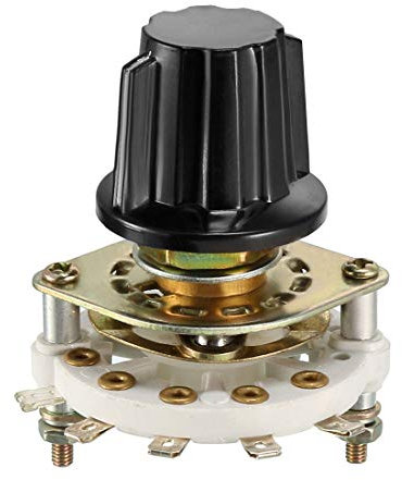 sourcing map 1P4T 1 Pole 4 Position 1 Deck Band Channel Rotary Switch Selector with Knob