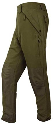 Hoggs of Fife Kincraig W/P Field Trousers Olive Green - Two-Tone Shell Fabric: 85% Micro Polyester 15% Nylon Honeycomb, Treated with DWR