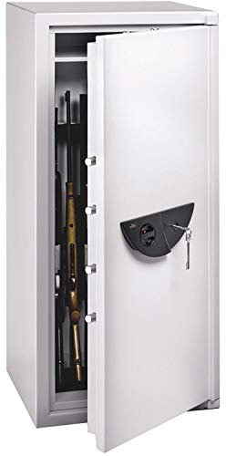 BURG-WÄCHTER Waffenschrank, für Lang- und Kurzwaffen, Mit Mechanikschloss, Widerstandsgrad I, mit Schließzwang, Grau, 265 kg, Ranger 800/8 K