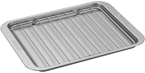 Cuisinart AMB-TOBPRK Toaster Oven Broiling Pan w/ Rack, silver, 11.2(l) x 8.6(w) x 0.06(h)