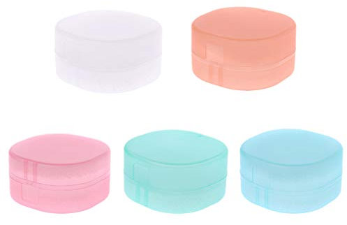 BUIDI Boîte à Savon Portable Boîte Ronde et étanche pour éponge Salle de Bain de Voyage Nouveau Porte-Savon