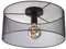 Qazqa - Industrie I Vintage I Industrie I Vintage I Deckenleuchte I Deckenlampe I Lampe I Leuchte schwarz - Drum mit Schirm Mesh I Wohnzimmer I Schlafzimmer - Stahl Rund - LED geeignet E27