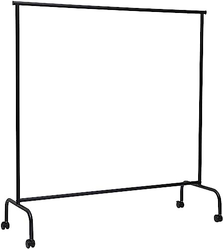 MAUL Vestiaire Mobile MAULlimbo, Porte-Manteau en Métal, Porte Manteau de Qualité Supérieure et Résistant pour Bureaux et Salles de Réception, Barre de Penderie Élégante, Noir