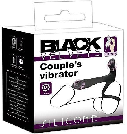 Black Velvets Couple´s Vibrator Paarvibrator Schwarz One Size