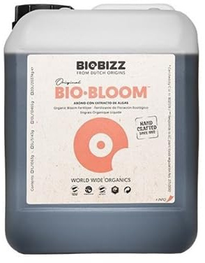 GROWMANIA Fertilizante Bio Bloom de Biobizz 5 L | Abono Orgánico Etapa Floración de Plantas y Cultivos | Sustrato Natural 100% Biológico