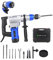 Kombihammer mit 3 Bohrer & 2 Flachmeißel/Spitzmeißel, 1080 Watt, Multifunktionaler Bohrhammer-3 modi (Hammer/Bohrer/Meißel), Schlagfrequenz 4500 U/min, Geschwindigkeit 800 U/min, Effizienter Abbruch