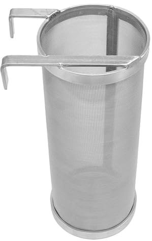 Edelstahl Hop Spider Bierfass Trocken Trichter Filter Sieb 300 Mikron Mesh für Zuhause Bier Braukessel Kegging Ausrüstung (10,2 x 25,4 cm)
