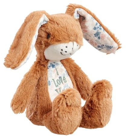 Rainbow Designs Little Nutbrown Hare Toy Rabbit - Adorable Soft Bunny Teddy from Classic Children's Book Guess How Much I Love You, Plush Velvet Ears, Embroidered 'I Love You' Motif