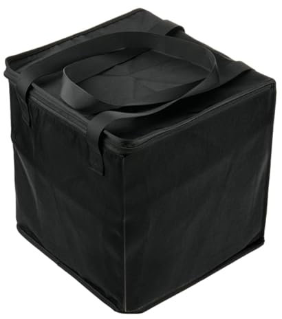 JISADER Bolsa de transporte para discos de vinilo, caja de almacenamiento para álbumes de vinilo con capacidad para 50 álbumes de 12 pulgadas, estuche