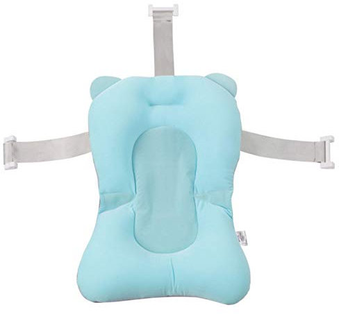 Cojin Bañera Bebe Asiento, sal Baño Silla Recien Nacido Adaptador, Reductor Bañera Bebe? Asiento Antideslizante Recién Nacido, Almohadilla Malla Soporte