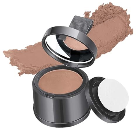 VIDSTW Polvere per ritocchi radici e capelli da uomo, correttore marrone chiaro