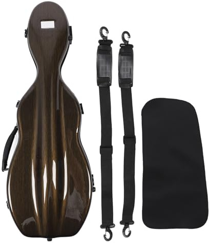 Hard Violin Case Triangular Shape Violin Backpack Lightweight Violin Carrying Box with Hygrometer for Students Protecting Violins