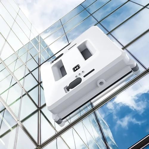 CraftNestUK Robot Window Cleaner with Dual Sprayer, 3000pa High Suction Vacuum Cleaner Robot, Electric Glass Wall Washing Robot with Smart Remote App Control