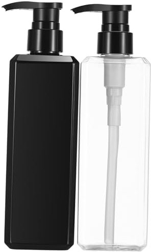 BATHVEVE 2pièces Flacons Pompe Vides Rechargeables Pour Shampoing Et Après-shampoing Lot De Distributeurs De Gel Douche