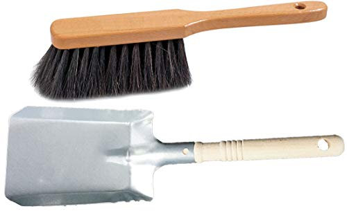 Ensemble de balayage, pelle à charbon, pelle à charbon, pelle à cendres, balayette (1, pelle à charbon galvanisé + balayette)