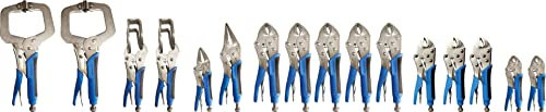Brilliant Tools BT065016 Feststellzangen / Gripzangen-Satz, 16-tlg