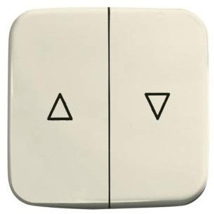 Busch-Jaeger 2504-212 Wippe mit Aufdruck Symbol Pfeile für Jalousie Cremeweiß Busch-Duro 2000 SI