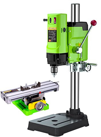Electrical Bench Drill Mini Press Work Bench Machine, Bench-Top Drill Press, with Drill Press Vise, Drilling Slide Table, Rotary Tool Workstation for Drill Workbench Repair, Drill Press Table