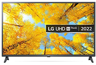 LG Led UQ75 4 K Smart TV, Ceramic Black, 43