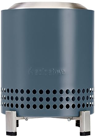 Solo Stove Mesa XL Tabletop eldstad med stativ | Minieldstad med låg rökutveckling för stadsmiljöer | Bränns med pellets eller trä, säker förbränning, rostfritt stål, 21,8 x 17,8 cm, 1 kg, Vitt