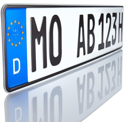 H-Kennzeichen für Oldtimer KFZ | 520 x 110 mm | Amtliches Oldtimer H-Nummernschild mit individueller Prägung | Historische Kennzeichen | Made in Germany von Sparschild