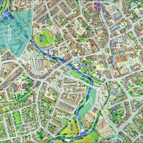 The Happy Puzzle Company - Jigraphy Cityscapes Taunton 1000 Pieces - Jigsaw Puzzles for Adults 1000