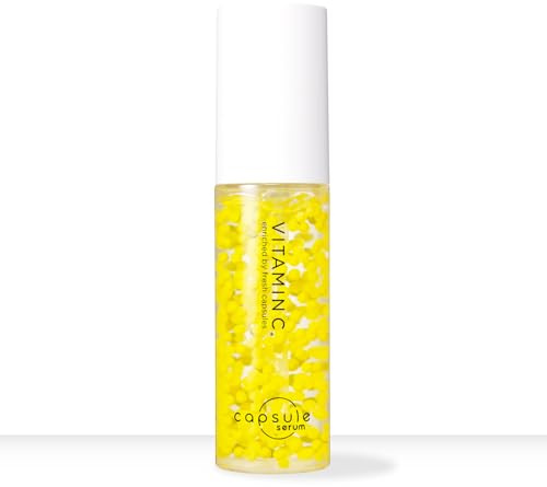 Capsule Serum with New Packaging,BEAUTY SERUM WITH VITAMIN C, V Serum, 1.0 fl oz (30 ml), Vitamin C Derivative, Concentrate, Rough, Dullness, Dry